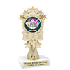  Back to School themed trophy.  7 " tall.  Numerous Designs available. (mf3260)