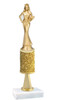 Glitter Column trophy  with pedestal.  Choice of glitter color,  trophy height and base.  Sr. Queen