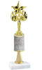 Glitter Column trophy  with pedestal.  Choice of glitter color,  trophy height and base.  Victory with star