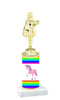 Unicorn  pattern  trophy with choice of trophy height and figure (051