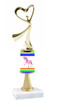  Unicorn  pattern  trophy with choice of trophy height and figure (051stem