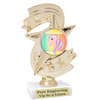 UNICORN TROPHY WITH 6 DESIGNS AVAILABLE AND CHOICE OF BASE. 6" TALL  (h300