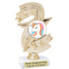 UNICORN TROPHY WITH 6 DESIGNS AVAILABLE AND CHOICE OF BASE. 6" TALL  (h300