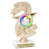 UNICORN TROPHY WITH 6 DESIGNS AVAILABLE AND CHOICE OF BASE. 6" TALL  (h300