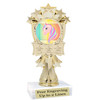 UNICORN TROPHY WITH 6 DESIGNS AVAILABLE AND CHOICE OF BASE. 6" TALL  (mf3260