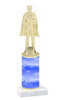 Snowflake trophy with choice of trophy height and figure - winter 004