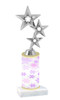 Snowflake  trophy with choice of trophy height and figure - winter 007