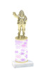 Snowflake  trophy with choice of trophy height and figure - winter 007