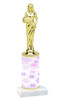 Snowflake  trophy with choice of trophy height and figure - winter 007