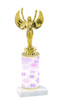 Snowflake  trophy with choice of trophy height and figure - winter 007