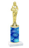Snowflake  trophy with choice of trophy height and figure - winter 008