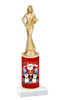 Santa  trophy with choice of trophy height and figure - winter 009