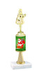 Santa theme  trophy with choice of trophy height and figure - Winter 003