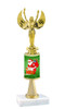 Santa theme  trophy with choice of trophy height and figure - Winter 003