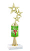 Holiday Decorations  theme  trophy with choice of trophy height and figure - Winter 005