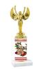 Reindeer theme  trophy with choice of trophy height and figure - winter 012