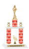 Winter theme  2-Column trophy.  Numerous trophy heights and figures available  (002)