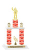 Winter theme  2-Column trophy.  Numerous trophy heights and figures available  (002)