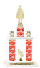 Winter theme  2-Column trophy.  Numerous trophy heights and figures available  (002)