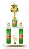 Winter theme  2-Column trophy.  Numerous trophy heights and figures available  (003