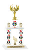 Winter theme  2-Column trophy.  Numerous trophy heights and figures available  (0010