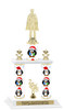 Winter theme  2-Column trophy.  Numerous trophy heights and figures available  (0010