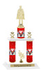 Winter theme  2-Column trophy.  Numerous trophy heights and figures available  (0012