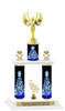 Winter theme  2-Column trophy.  Numerous trophy heights and figures available  (0013