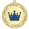 Glitter Crown Medal.  	2 3/4" diameter medal with choice of glitter color.  Includes free engraving and free neck ribbon.     2-938g