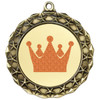 Glitter Crown Medal.  	2 3/4" diameter medal with choice of glitter color.  Includes free engraving and free neck ribbon.     2-md40g