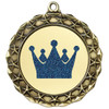 Glitter Crown Medal.  	2 3/4" diameter medal with choice of glitter color.  Includes free engraving and free neck ribbon.     2-md40g