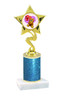 Valentine theme  Glitter Column trophy with choice of glitter color, trophy height and base.  Bear001