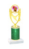 Valentine theme  Glitter Column trophy with choice of glitter color, trophy height and base.  Bear005