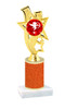 Valentine theme  Glitter Column trophy with choice of glitter color, trophy height and base.  cupid008