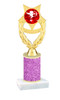  Valentine theme  Glitter Column trophy with choice of glitter color, trophy height and base.  cupid009