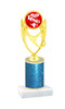  Valentine theme  Glitter Column trophy with choice of glitter color, trophy height and base.  love005