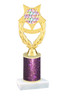  Valentine theme  Glitter Column trophy with choice of glitter color, trophy height and base.  Multi Hearts 009