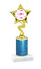 Valentine theme  Glitter Column trophy with choice of glitter color, trophy height and base. Pink and red Hearts 001