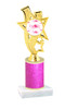  Valentine theme  Glitter Column trophy with choice of glitter color, trophy height and base. Pink and red Hearts 008