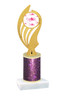  Valentine theme  Glitter Column trophy with choice of glitter color, trophy height and base. Pink and red Hearts 010