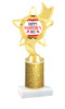 Valentine theme  Glitter Column trophy with choice of glitter color, trophy height and base. Happy Valentine's Day 004