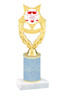Valentine theme  Glitter Column trophy with choice of glitter color, trophy height and base. Happy Valentine's Day 2 - 009