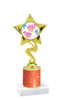 Glitter Column trophy with choice of glitter color, trophy height and base.  Summer theme 80106-1