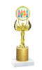 Glitter Column trophy with choice of glitter color, trophy height and base.  Summer theme 80087-1