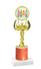 Glitter Column trophy with choice of glitter color, trophy height and base.  Summer theme 80087-1