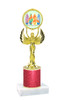 Glitter Column trophy with choice of glitter color, trophy height and base.  Summer theme 80087-1