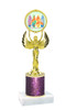 Glitter Column trophy with choice of glitter color, trophy height and base.  Summer theme 80087-1