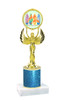 Glitter Column trophy with choice of glitter color, trophy height and base.  Summer theme 80087-1