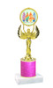 Glitter Column trophy with choice of glitter color, trophy height and base.  Summer theme 80087-1