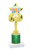 Glitter Column trophy with choice of glitter color, trophy height and base.  Summer theme 7517-1